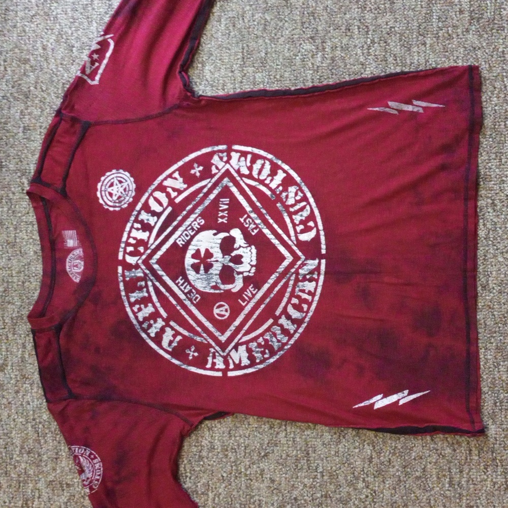 Handsome Affliction Long-sleeved Shirt, slightly smaller sized XXL